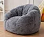 shredded foam filled sofa, memory foam bean bag sofa, oversized bean bag chair, faux fur bean bag